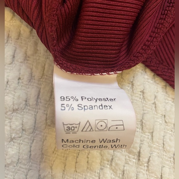 SHEIN burgundy bodysuit Size 4XL - Picture 2 of 6